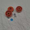 3 Pack Spool Retainer Bump Knobs Trimmer Replacement Parts Trimmer Thread Head Bump Knobs (Red,Left)