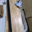 48" Adjustable Workbench, 2000 Lbs Capacity Rubber Wood Heavy Duty Work Table, 29.5"-39.4" Height Adjustable Workbench with Scales, Lockable Wheels & Pegboard, for Garage Workshop Office