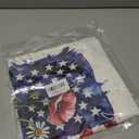 Patriotic Red White and Blue Floral Throw Pillow Covers, Americana Patriotic Independence Day 4th of July Decorations, Memorial Day Decor for Bedroom Couch,American Flag Pillow Covers 18x18