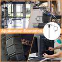 uxcell 2 Pcs T Handle Quick Release Pin, 1/2" x 4"(Dia. x L) 304 Stainless Steel Push-Button Quick Release Pin with Lanyard Cable for Audio Bimini Top Marine Hardware, Silver