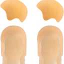 Framendino, 4 Pack Halloween Bald Cap Latex Caps for Makeup Cosplay Costume Accessory