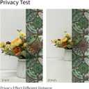 Frosted Glass Window Privacy Film Vintage Mandala, No Adhesive Static Bathroom Window Film Cling for Glass Window Door, Living Room, Pink Green Mandala Sticker 16.92"X47.24"