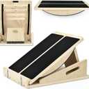 Ultimate Wobble & Slant Board Combo for Balance Training, Calf Stretching, and Core Strength  Perfect for Balance BoardsWobble Board and Calf Stretcher Enthusiasts