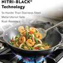 13 Inch Carbon Steel Wok Pan - Carbon Steel Clad, Better than Cast Iron - Lightweight, Naturally Nonstick, Non Toxic Cookware, No Coatings - Induction Wok, Oven, Outdoor Grill Cooking