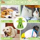 Letsmeet Squeaky Dog Toys Plush Dog Toy with Crinkle Paper Stuffed Durable Dog Chew Toys for Small Middle and Large Dogs