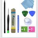 for White iPad Air 2 2nd Generation Touch Screen Digitizer Glass Replacement Modle A1566 1567 with Adhesive+Tool Repair Kit (Only for Professional Person,Not Include LCD)