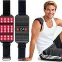 Red Light Therapy Belt, LED 660nm & 850nm Near Infrared Light for Muscle Recovery, Pain Relief, Wearable Wrap Inflammation, Joint Health & Mobility - Portable & Hands-Free (Standard)