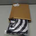 Halloween Tree Skirt, Black and White Striped Holiday Decor for Table Party (44 cm)