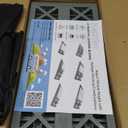 12 Packs Camper/RV Leveling Blocks Suitable for 4 Wheels Interlocking and Anti-Slip Design with Carrying Bag Heavy-Duty for Camper Travel Trailer Grey