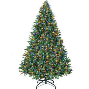 5FT Prelit Christmas Artificial Tree with Led Lights, Lighted Xmas Tree