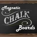 Loddie Doddie Magnetic Chalkboard Sign - 20 x 30 in, Rustic Wood Frame - Easy-Erase Chalk Calendar - Photo & Memo Magnet Display - Wall-Mount Magnetic Bulletin Board