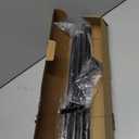  42 Ft Heavy-Duty Black Curtain Rod Brackets & Rod Set