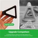 Plant Pot Feet & Risers - 12 Pcs of Planter Feet for Outdoor Pots,Plant Risers for Pots Outdoor,Pot Feets for Indoor Outdoor Planters & Gardening Plant Container (Black)