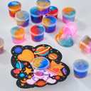 28 Pack Valentines Day Gifts for Kids Classroom - Galaxy Slime with Valentines Day Cards for Kids School, Valentine Classroom Exchange Prizes, Party Favors, Non Candy Gift Exchange