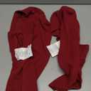 SUBRTEX Stretch Couch Arm Covers Set of 2, Checkered Sofa Arm Slipcovers, Anti-Slip Armrest Covers for Recliner and Armchairs, Pet Proof, High Stretchy, Hook & Loop Tape, Wine