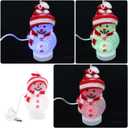 Angoily USB Snowman, USB Christmas Tree for Desk, 2 Pcs Snowman Night Light, Christmas Tree for Computer Colorful Glowing Cartoon Lamp for Bedroom Living Room Xmas Party Led Cute Room Decoration