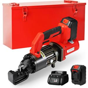 LOSCHEN Cordless Rebar Cutter,Electric Hydraulic Rebar Cutter,Portable Handheld Rebar Cutting Saw,Cutting up from 3/20" (4mm) #3 to 7/8" (22mm) #7 Rebar (Li-ion Battery Version)