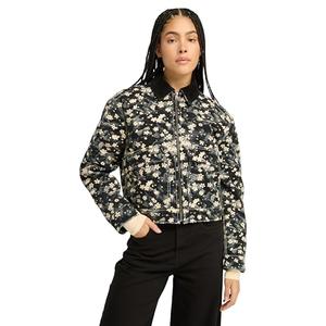 Timberland Women's Quilted Washed Canvas Printed Jacket, Floral Angora Print, X-Large