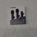 2 Pack Wireless Lavalier Microphone for iPhone iPad and Android Phone, Lapel Mic Plug and Play Wireless Mic Noise Reduction Mini Microphone for Video Recording Interview Podcast Vlog YouTube Tiktok (Mic 2 (2 TX + 1 RX))