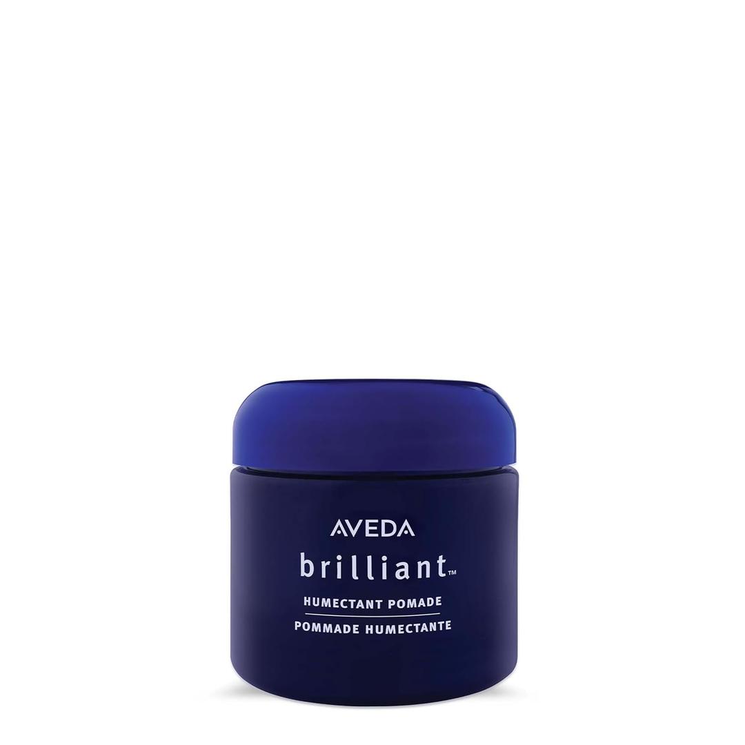 Aveda Brilliant Humectant Pomade | Enhances Curl | Adds Shine and Definition | for Wavy, Curly & Coily Hair Types | Jasmine, Rose, Clove Aroma | 2.5 Ounce