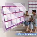 Wall Calendar 2026-32" x 48" Dry Erase Calendar for Wall, 12 Monthly Calendar From Jan to Dec, Reversible, Double Laminated 2026 wall Calendar, Extra Large Wall Calendar for Home Kitchen Office