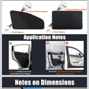 XCBYT Car Window Shades - 4 Pcs Car Privacy Curtains - 100% Block Light Car Window Covers - Magnetic Side Window Sun Shade Keeps Cooler for Breastfeeding, Taking a nap, Changing Clothes, Camping