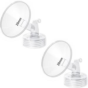 2pcs 20mm Flange Compatible with Spectra S1 S2 9 Plus Synergy Gold Ameda MYA Motif Luna Breast Pump, Replacement to Spectra Pump Parts, Breast Pump Shields 20mm Replace S1 S2 Parts
