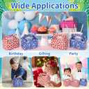 24 PCS Cartoon Themed Party Favor Boxes Paper Birthday Goodie Bags Blue Red Candy Boxes for Birthday Holiday Party Decorations Supplies