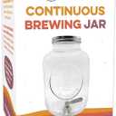 Cultures for Health Continuous Kombucha Brewing Jar with Spigot | 5 Liter Glass Jar with Spout for DIY Fermentation | Long Term Kombucha SCOBY Hotel Jar | Daily Kombucha Tea Probiotic Drink Dispenser