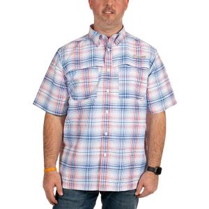 HABIT Men’s Fourche Mountain Short Sleeve River Guide Fishing Shirt - UPF 40+ UV Protection, L