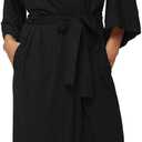 Women's Soft Robes Long Bath Robes Full Length Kimonos Sleepwear Dressing Gown,Solid Color Small