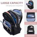 VANKEAN 17.3 Inch Laptop Backpack for Women Men Work Laptop Bag Fashion, Waterproof Backpacks Nurse Stylish Travel Bags Casual Daypacks for College, Business, Black