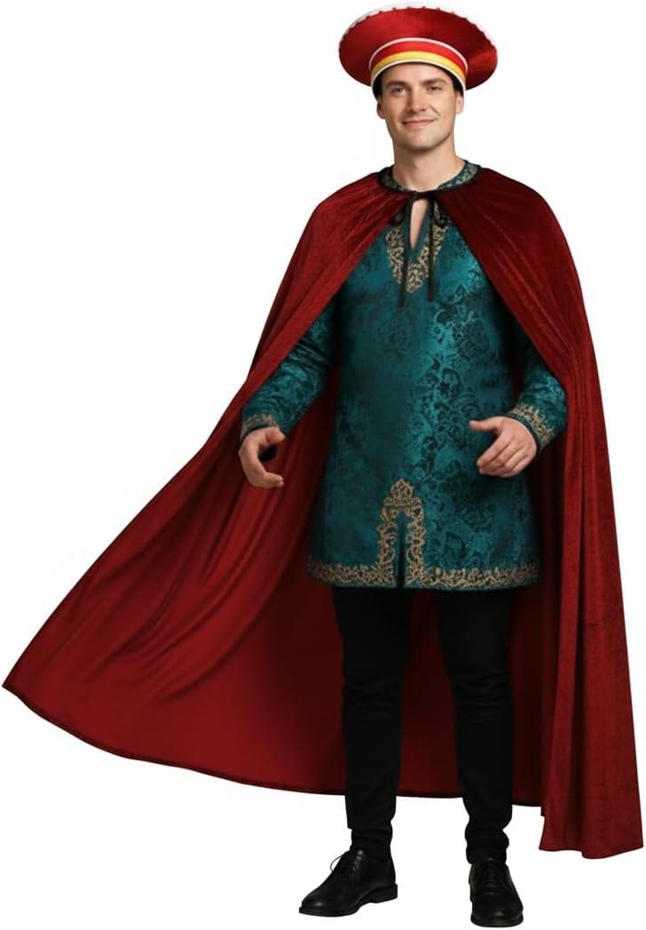 Halloween Costume King Prince Hat King Cape Red Hat Red Cape