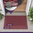 DEXI Front Door Mat Outside Entrance Rubber Floor Doormat, 32x48 Red