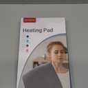 Comfytemp Heating Pad for Back & Period, FSA Eligible Electric Large Heat Pad, 2H Auto Off, Birthday Gifts for Women Men Mom Dad, HSA Approve Moist Neck Shoulder Legs Knee Heated Pad Washable, 12"x24" (Light Grey-m)