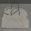 RUIPBOTE Wall-Hanging Storage Bags, Desktop Organizer Basket Cotton Linen Hanging Storage Basket for Kitchen, Bedroom, Living Room (#2 White)