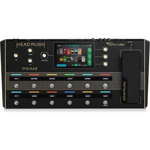 HeadRush Prime - Guitar and Vocal Multi Effects Pedal and Amp Modeling Processor with Amp Cloner, Antares Auto-Tune, WiFi, Touchscreen, Looper and Bluetooth