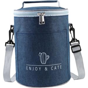 Aluminum Insulated Food Pouch Thermal Bag for Camping Portable Multi-functional Sturdy Design for Outdoor Adventures (Navy)