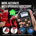 KONNWEI KW208 12V Car Battery Tester, Battery Load Tester Automotive 12V Alternator Starter Tester Digital Auto Battery Analyzer Charging Cranking System Tester for Car Truck Marine Motorcycle Boat