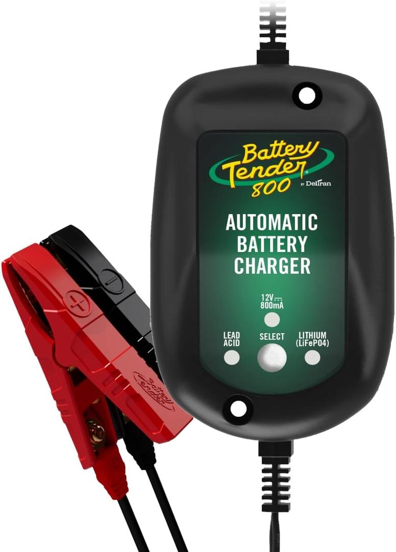 Battery Tender 800 is a SuperSmart Battery Charger that will Constantly Monitor, Charge, and Maintain your Battery. It's Encapsulated and Protected from Moisture by an Electrical Insulation