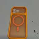 TOCOL for Phone 17 Pro Max Phone Case, Built-in Magnetic Ring, Compatible with Magsafe, Full Camera Protection, Translucent Matte Phone Case for 17 ProMax 6.9 inch (Orange)