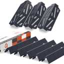 QuliMetal Genesis II Flavorizer Bars & Heat Deflector, Weber Genesis 2 Grill Parts for Genesis II 300 LX300, GS4 Genesis ii E-310 ii E-315 ii E/S335 ii se-335 Grills, 66795 66685 (5+3)