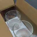 2PCS 1.6 Gallon Drink Dispenser,Glass Water Dispenser with Stand,Beverage Dispenser with Stainless Steel Spigot,Drink Dispensers for Parties,Bars,Restaurants