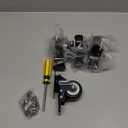 QNCZ 2" Caster Wheels, Casters Set of 4 Heavy Duty but Silent, Excellent Locking Casters with Polyurethane (PU) Wheels, Swivel Plate Castor Wheels for Cart, Furniture, Workbench