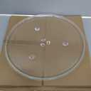 13.5" 340mm Microwave Turntable Plate Compatible with Panasonic F06015Q00AP F06014T00AP, 13 1/2 inch Replacement Microwave Glass Plate for GE WB49X10114 (13.5" Small Coupler Hole)
