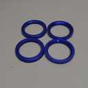 57.1 to 73.1 Hub Centric Rings (Pack of 4) Aluminium Alloy Wheel Center Rings Hubrings 73.1 to 57.1 ID=57.1mm OD=73.1mm (Blue)
