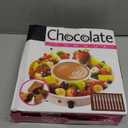 8.79oz MINI Electric Chocolate Melting Pot,Melting Fondue Set with 4PCS Forks,Cute Chocolate Fondue Fountain,Warmer Machine for Milk Chocolate,Cheese,Butter,Candy (Red)