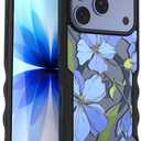 Smartish iPhone 17 Pro MagSafe Case - Gripzilla Protective Magnetic Case for Men [Rugged + Tough] Military Grade Heavy Duty Grip Armor - Drop Tested for Apple iPhone 17 Pro - Blue Blossoms