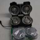 Mini Waffles Maker with 8 Removable Plates, 4 in 1 Double Small Waffle Maker Mini- Waffle, Heart Waffle, Pancake, Donut, 5" Non Stick Waffle Iron for Kid, Use One/Both Sides By the Button On the Back