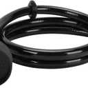 LukLoy UPC Certified Salon Shampoo Bowl Sprayer Head with Black Rubber Hose, Professional Salon Sink Replacement Part for Salon Barber Shop Spa, 1/4" Thread